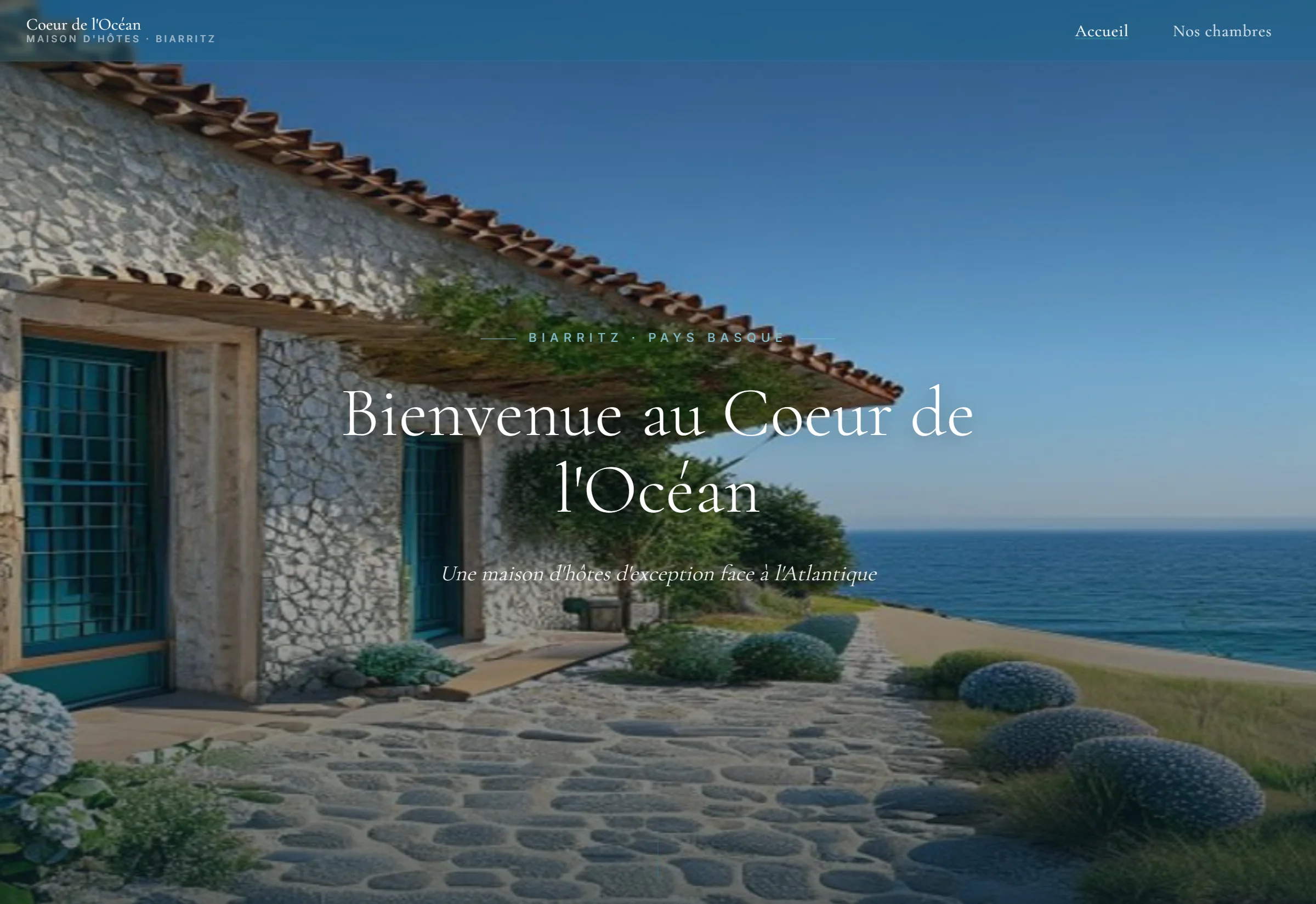 Site web sur-mesure pour Maison d'hôte — projet ScrollEvent